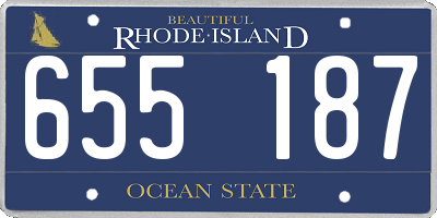 RI license plate 655187