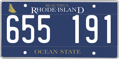 RI license plate 655191