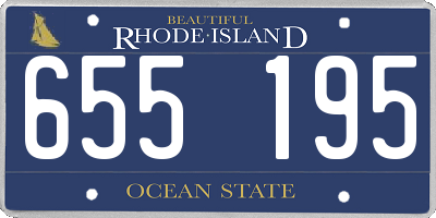 RI license plate 655195