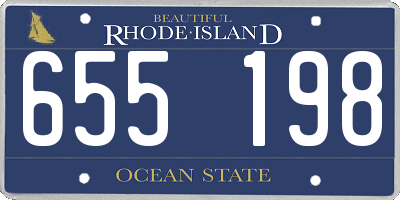 RI license plate 655198
