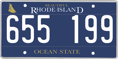 RI license plate 655199