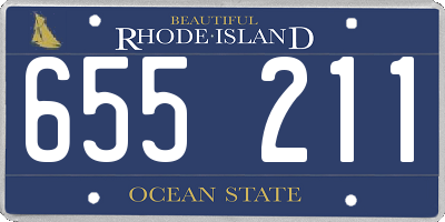 RI license plate 655211