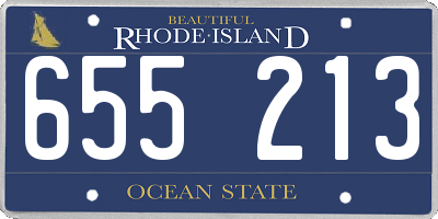 RI license plate 655213