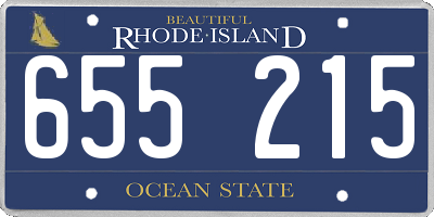 RI license plate 655215