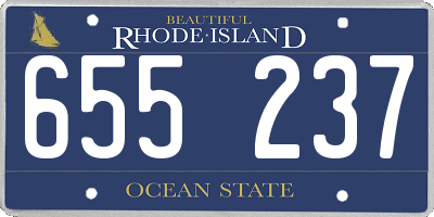 RI license plate 655237