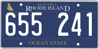 RI license plate 655241
