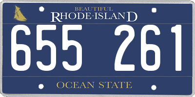 RI license plate 655261