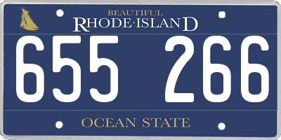 RI license plate 655266