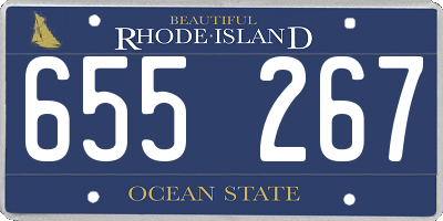 RI license plate 655267