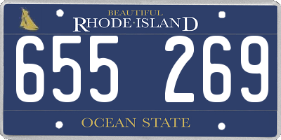 RI license plate 655269