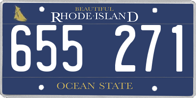 RI license plate 655271