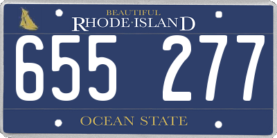 RI license plate 655277