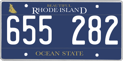 RI license plate 655282