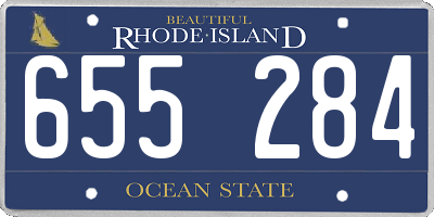 RI license plate 655284
