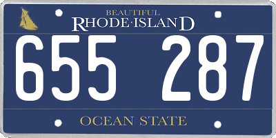 RI license plate 655287