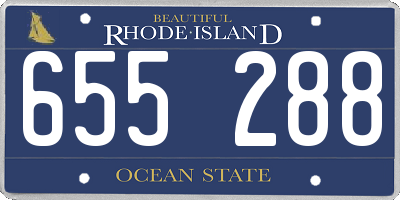 RI license plate 655288