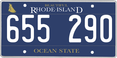 RI license plate 655290
