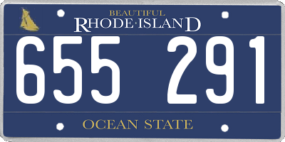 RI license plate 655291