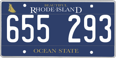 RI license plate 655293