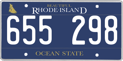 RI license plate 655298