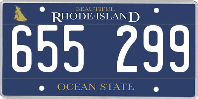 RI license plate 655299