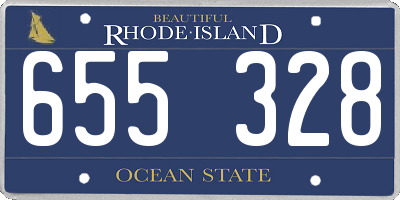 RI license plate 655328