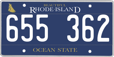 RI license plate 655362