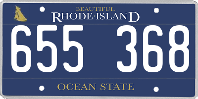 RI license plate 655368