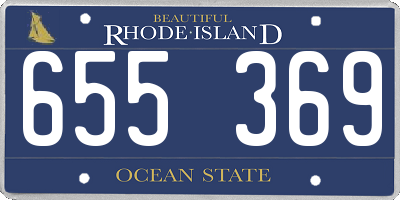 RI license plate 655369