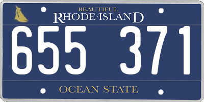 RI license plate 655371