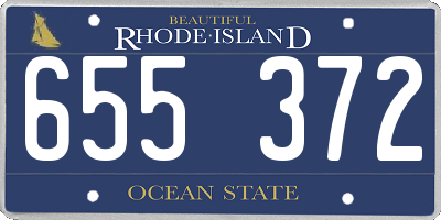 RI license plate 655372