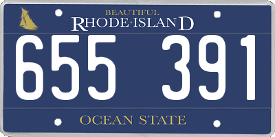 RI license plate 655391