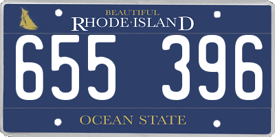 RI license plate 655396