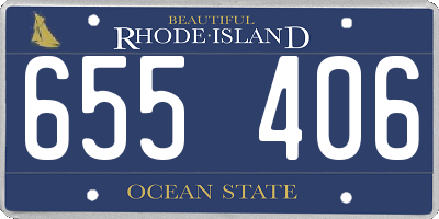 RI license plate 655406