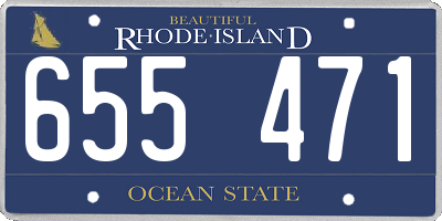 RI license plate 655471