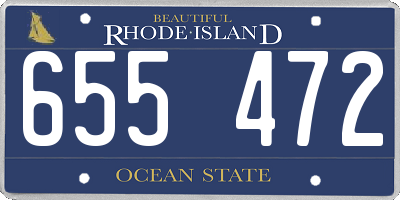 RI license plate 655472