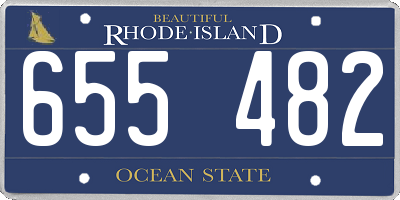RI license plate 655482