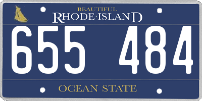 RI license plate 655484