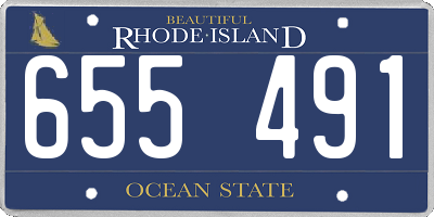 RI license plate 655491