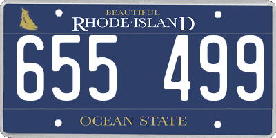 RI license plate 655499