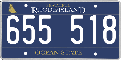 RI license plate 655518