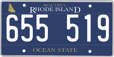 RI license plate 655519