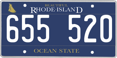RI license plate 655520