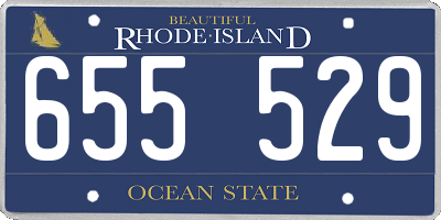 RI license plate 655529