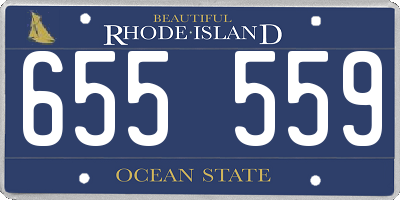 RI license plate 655559