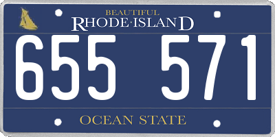 RI license plate 655571