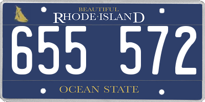RI license plate 655572