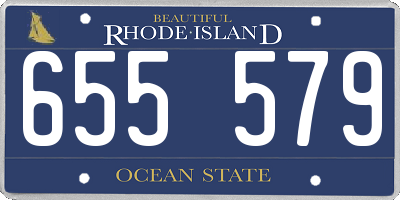 RI license plate 655579