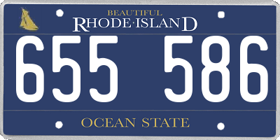 RI license plate 655586