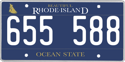 RI license plate 655588